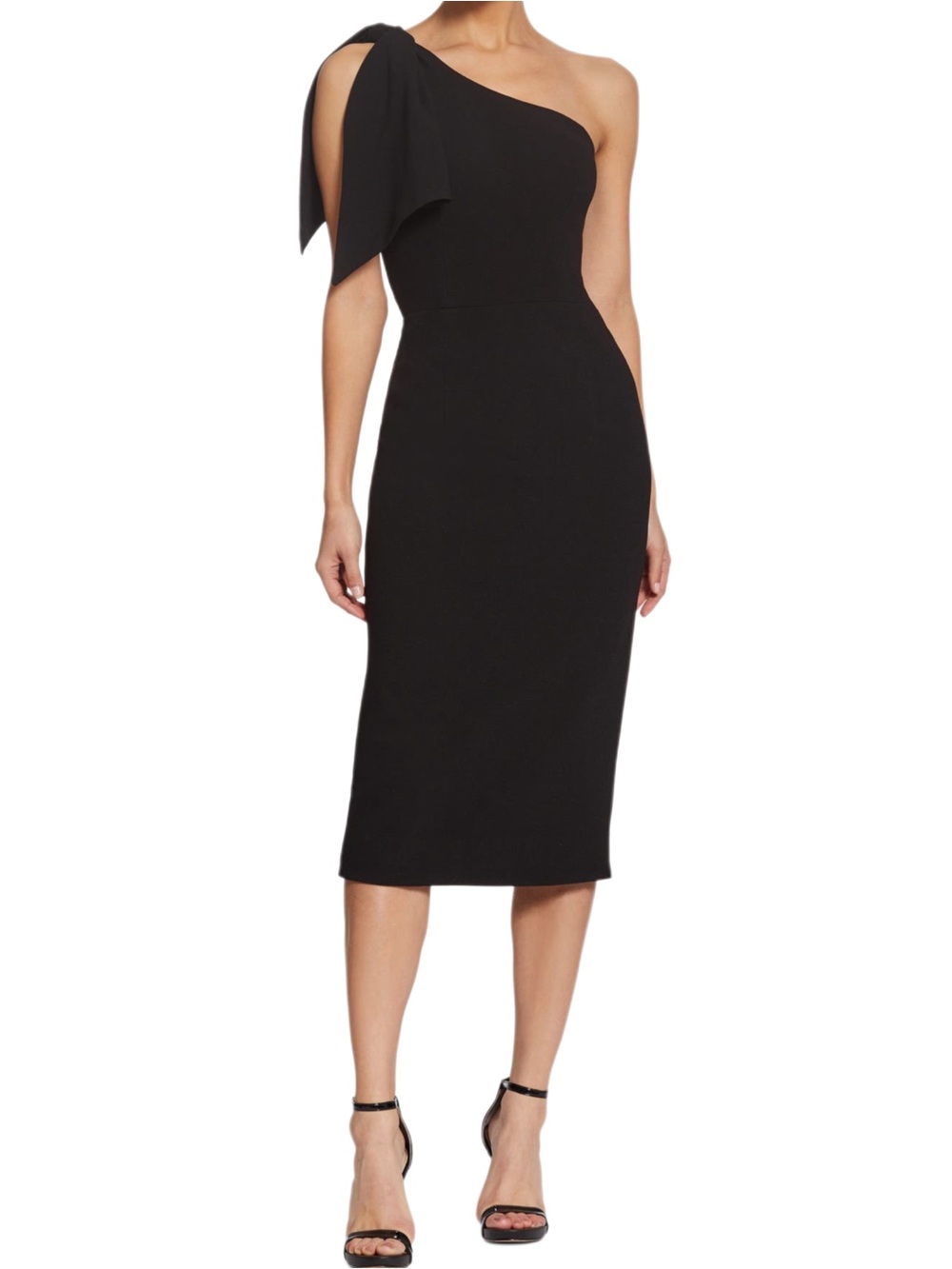 Dress The Population One Shoulder Tiffany Midi Dress NWT